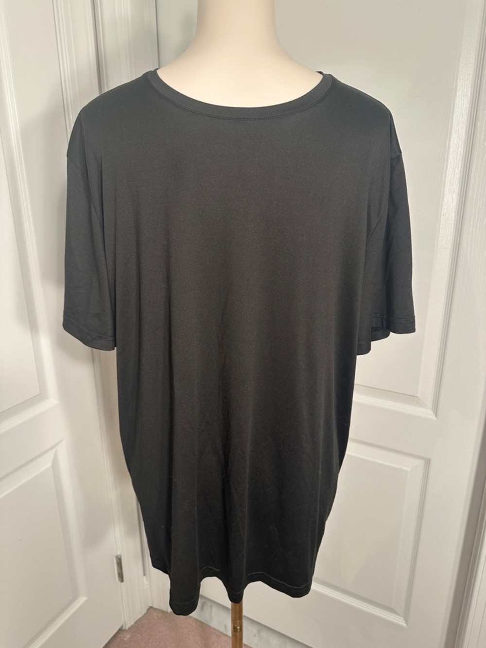 2 Men's 32 Cool Black Crewneck Sleepwear T-Shirt Sz XL